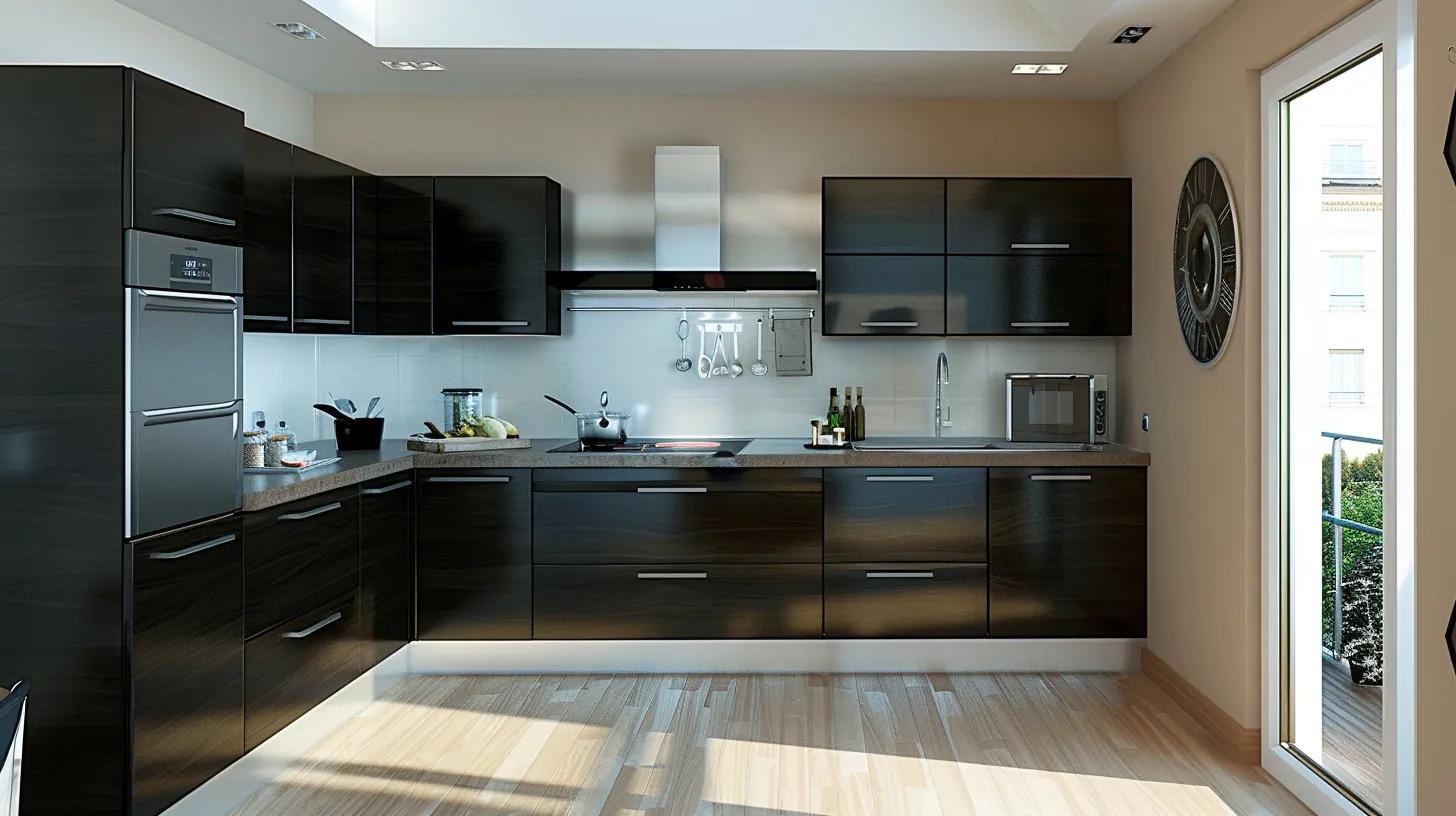 L shaped kitchen